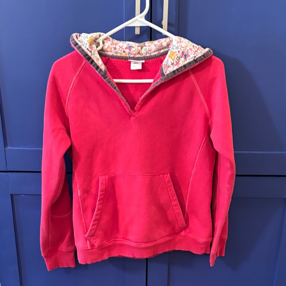 Ativa Vivid Pink Girls Hoodie with Star Hood